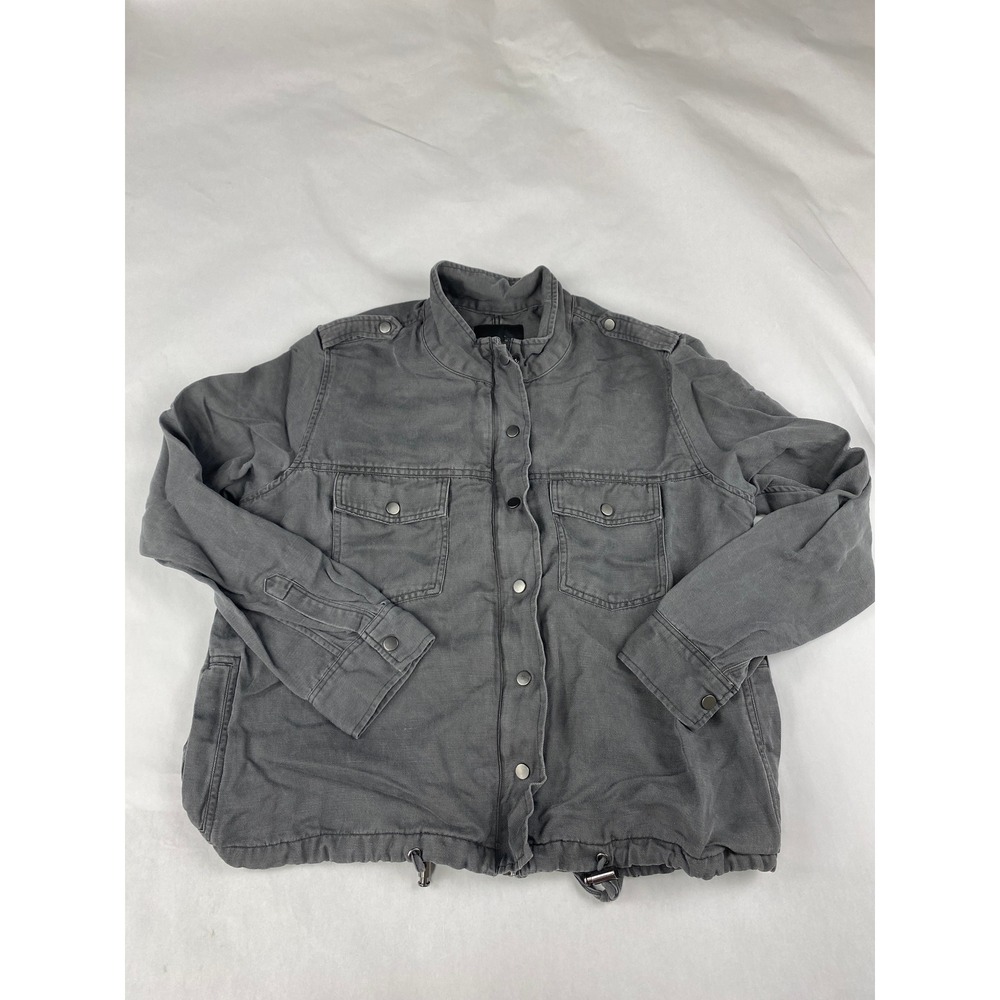 Rails Collins Jacket Women's Size M Military Gray